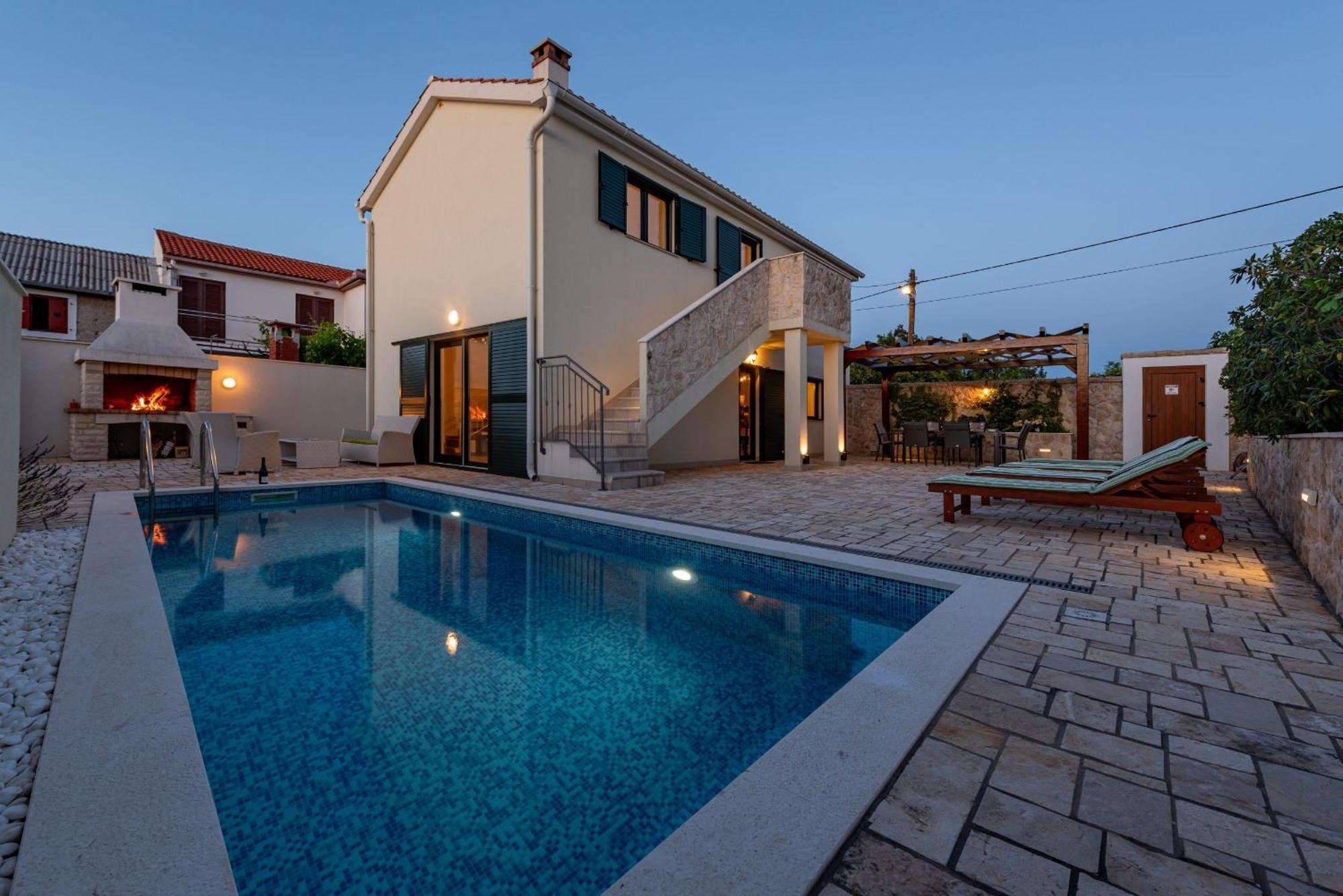 Villa Ivo Zadarvillas Vinjerac Bagian luar foto
